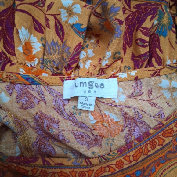 Umgee Boho High-Low Floral Maxi Dress - Picture 3 of 3